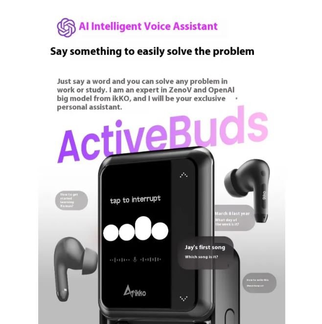 Intelligent AI Bluetooth-compatible Earphone Noise Reduction Real-time Translation