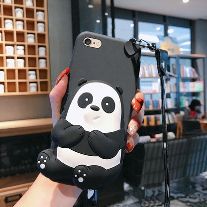 Cute Cartoon Panda Case for iPhone 11 Pro Max