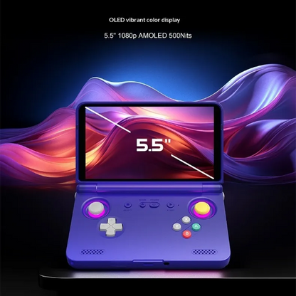 OLED Flip-screen Handheld Game Console
